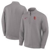USC Trojans Men's Nike Gray SC Interlock Dri-FIT Coaches 1/2 Zip Top